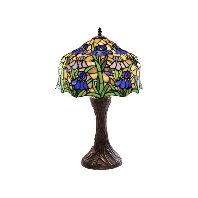 Tiffany Style Iris Table Lamp