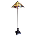 Chloe Tiffany Style Mission Design 2 Light Floor Lamp