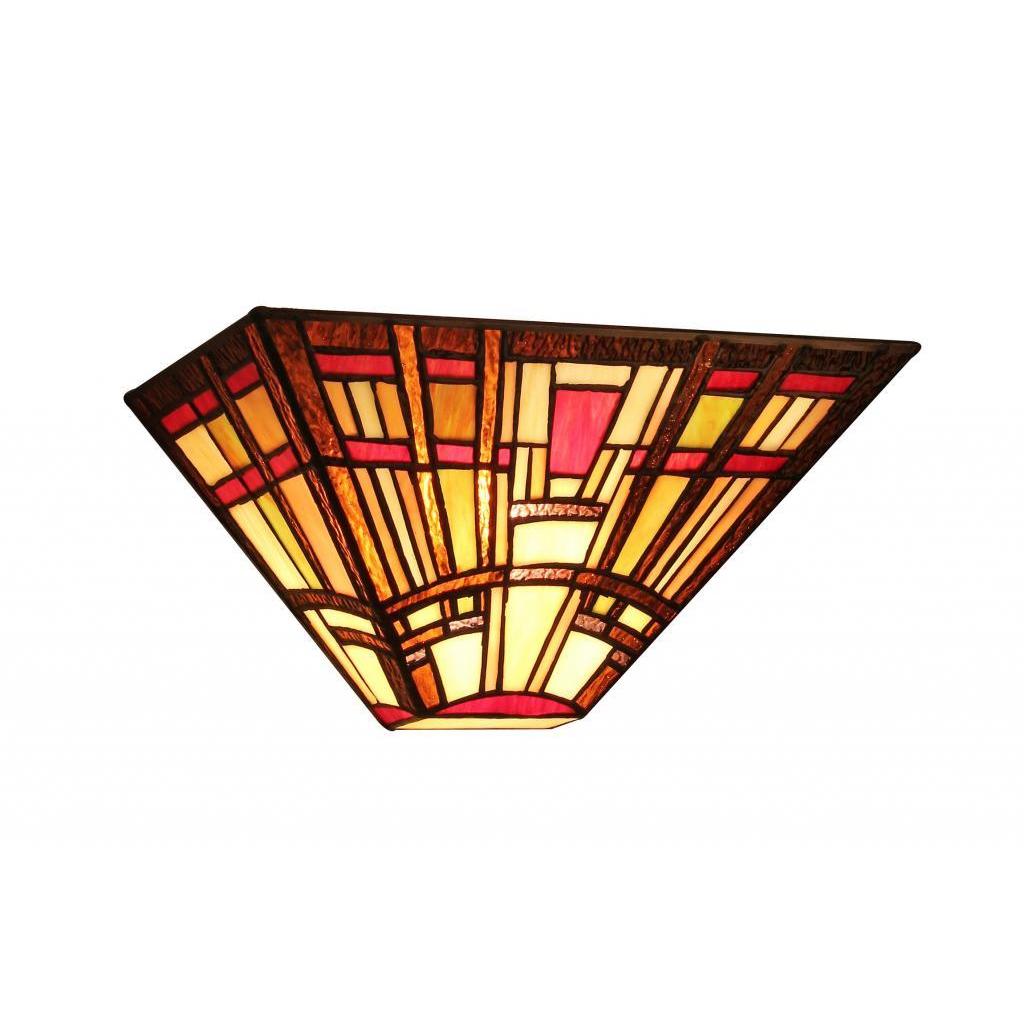 Chloe Tiffany Style Mission Design 1 Light Wall Sconce