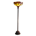 Tiffany Style Victorian Torchiere Bronze Finish Floor Lamp