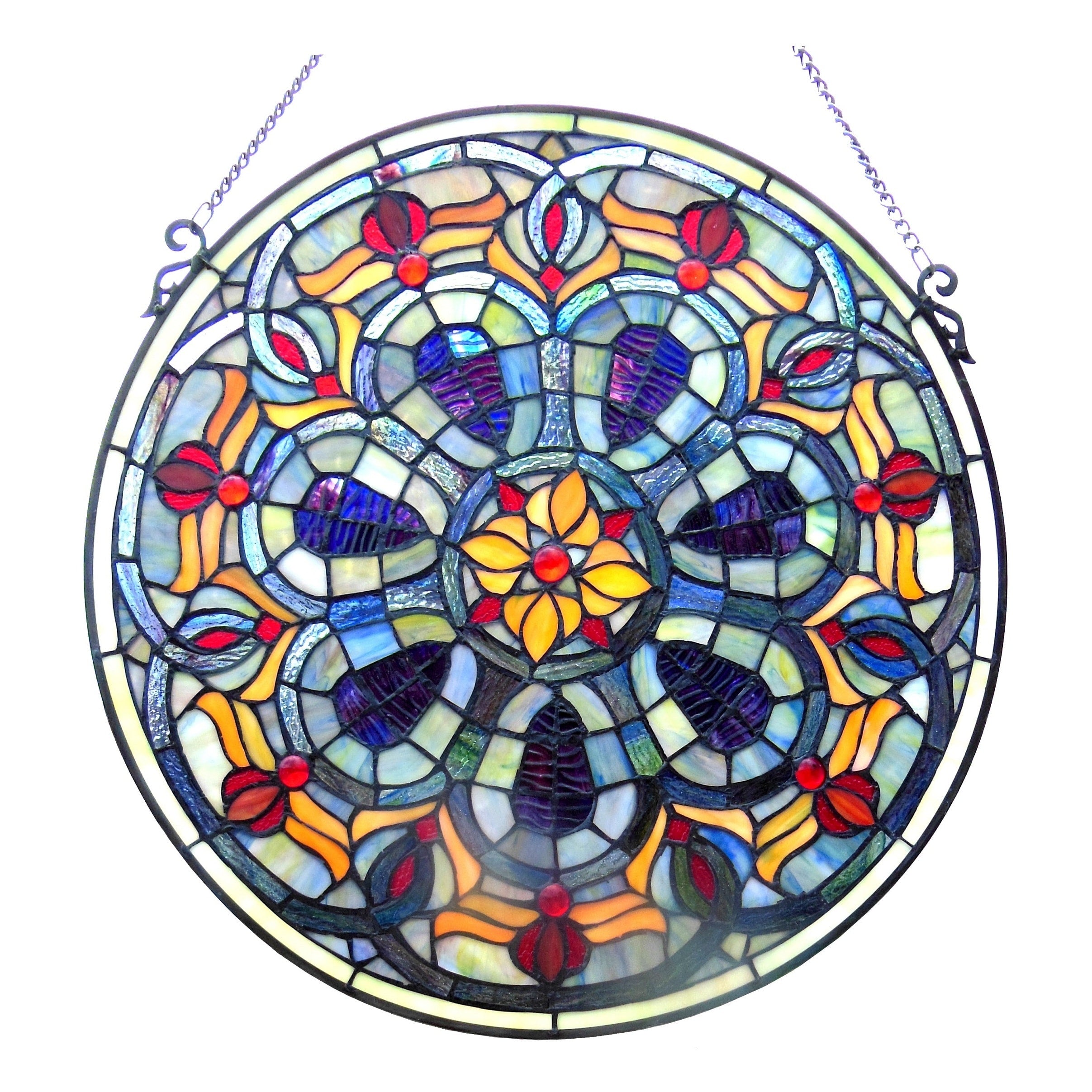 Chloe Tiffany Style Victorian Window Panel
