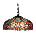 Chloe Tiffany Style Victorian Design 2 Light Dark Antique Bronze Pendant