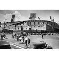 Tiger Stadium Black And White Gallery Wrapped Canvas