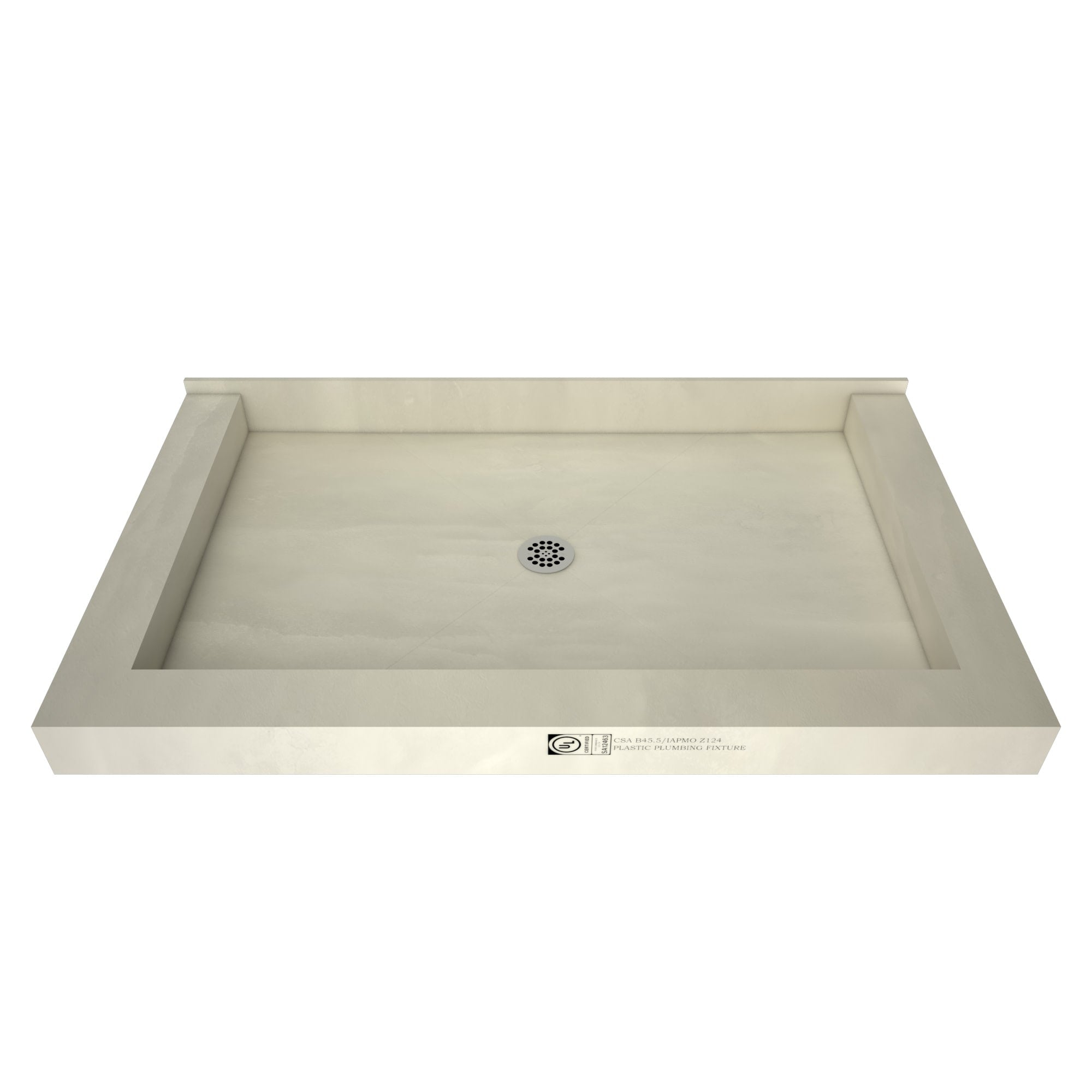 Tile Redi P3042Cdt Pvc Redi Base 42 X 30 Single Wall Shower Pan With Triple Th Polished Chrome