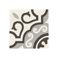 Hand Made Encaustic Look 8X8 Particular White Grey Decorative Blend