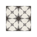 Hand Made Encaustic Look 8X8 Starbrite White Black Decorative Blend