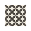 Hand Made Encaustic Look 8X8 Artois White Dark Grey Decorative Blend