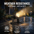 Tilt Adjustable Cast Brass Underwater Light Antique Bronze Finish Mr16 Compatible Submersible Ip65 Waterproof Antique Bronze