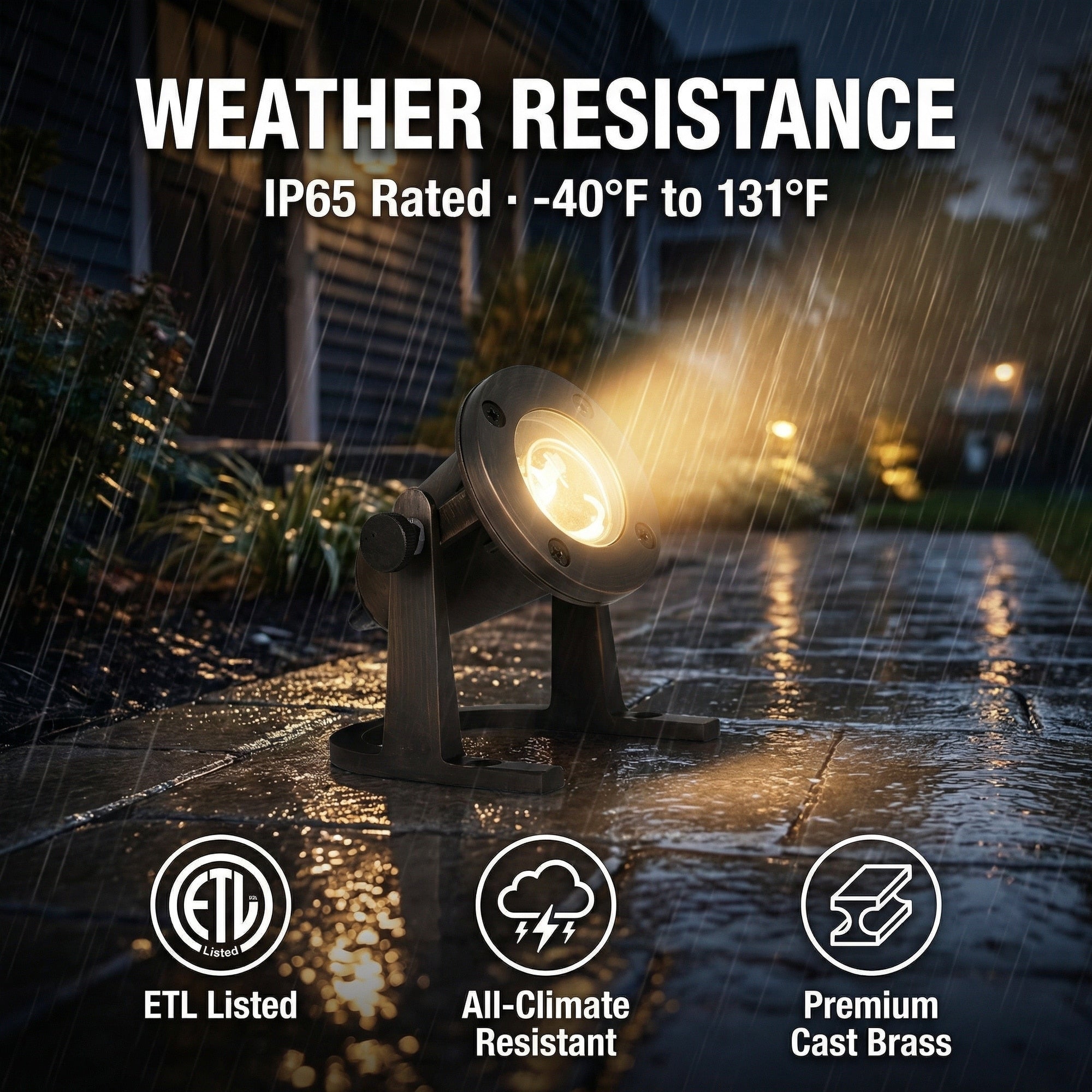 Tilt Adjustable Cast Brass Underwater Light Antique Bronze Finish Mr16 Compatible Submersible Ip65 Waterproof Antique Bronze