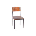 Timbergirl Old Reclaimed Wood And Metal Chair Set Of 2
