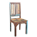Handmade Timbergirl Reclaimed Wood Rustic Multicolor Chair Set Of 2 India