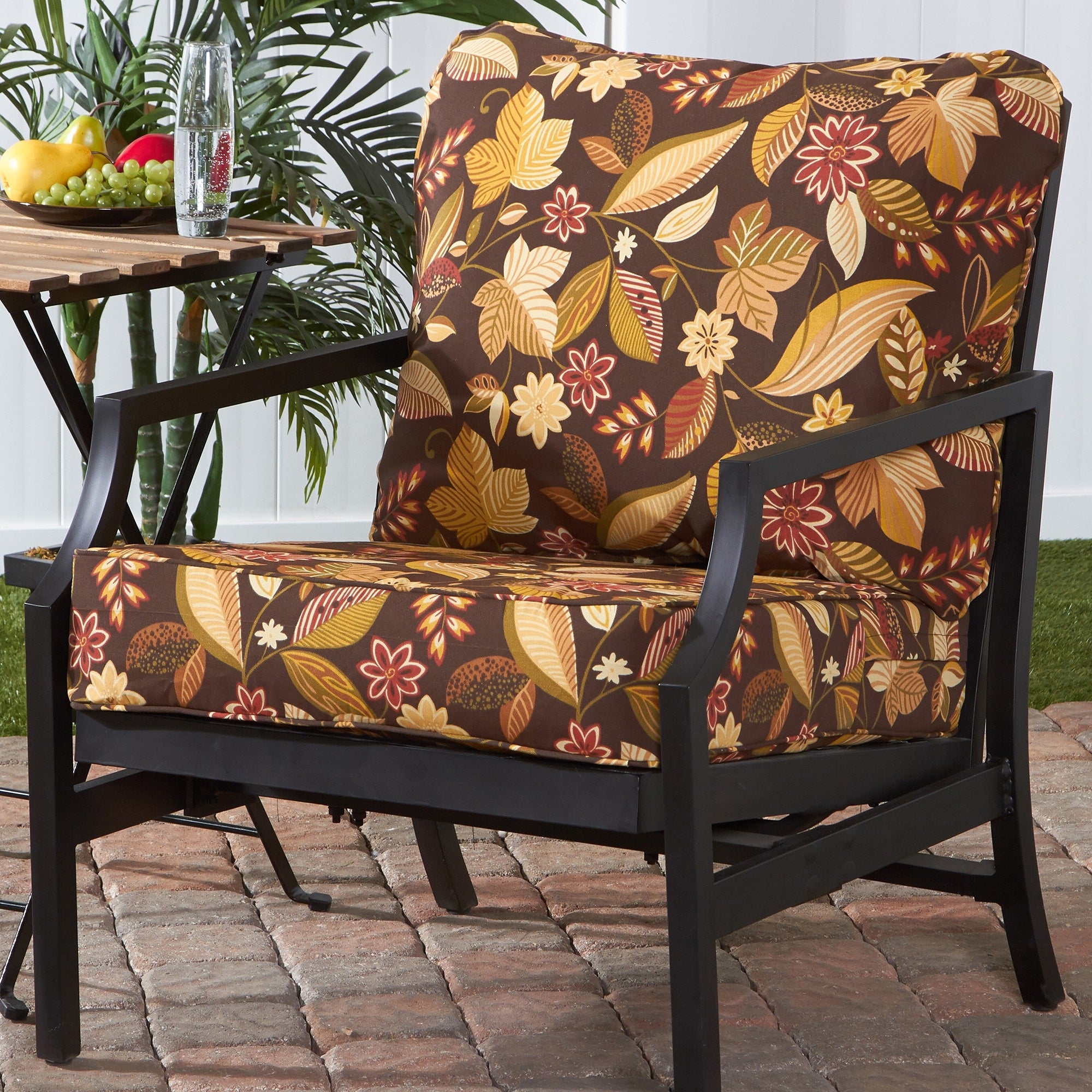 Timberland Floral Outdoor 25 Inch X 47 Inch Deep Seat Cushion Set