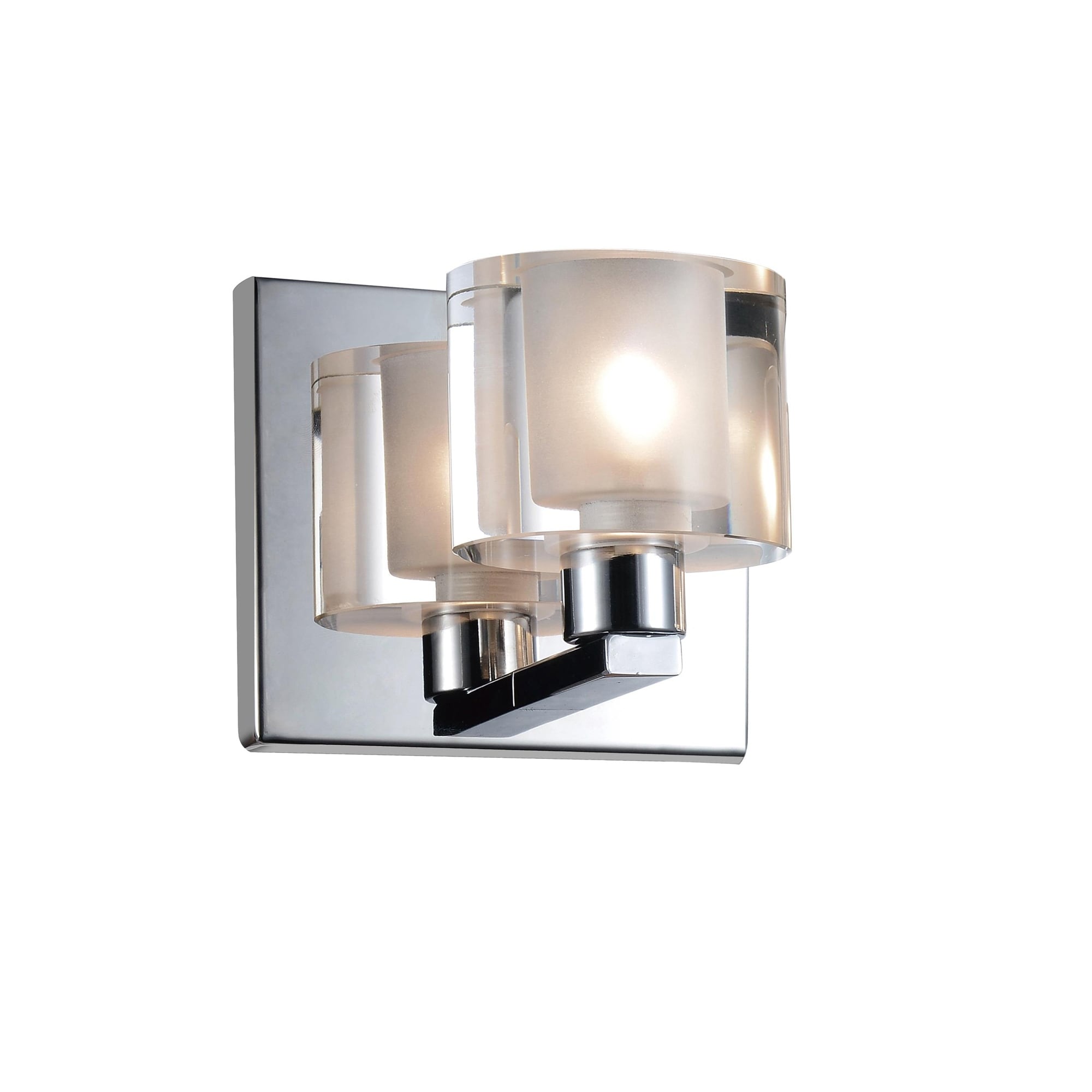 Porch Den Mcinnis Chrome Finish 1 Light Wall Sconce
