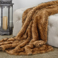 Tip Dyed Fox Faux Fur Luxury Throw Throw 36W X 60L