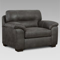 Tirana Contemporary Fabric Pillow Top Arm Chair In Sequoia Ash