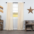 Tobacco Cloth Fringed Panel Set 84 X 40