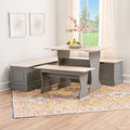 Tobin 3Pc Nook Set Grey Maple
