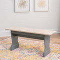 Tobin Trestle Bench Grey Maple 39.37 W X 13.78 D X 18.19 H
