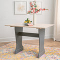Tobin Trestle Table Grey Maple 41.73 W X 27.17 D X 29.61 H