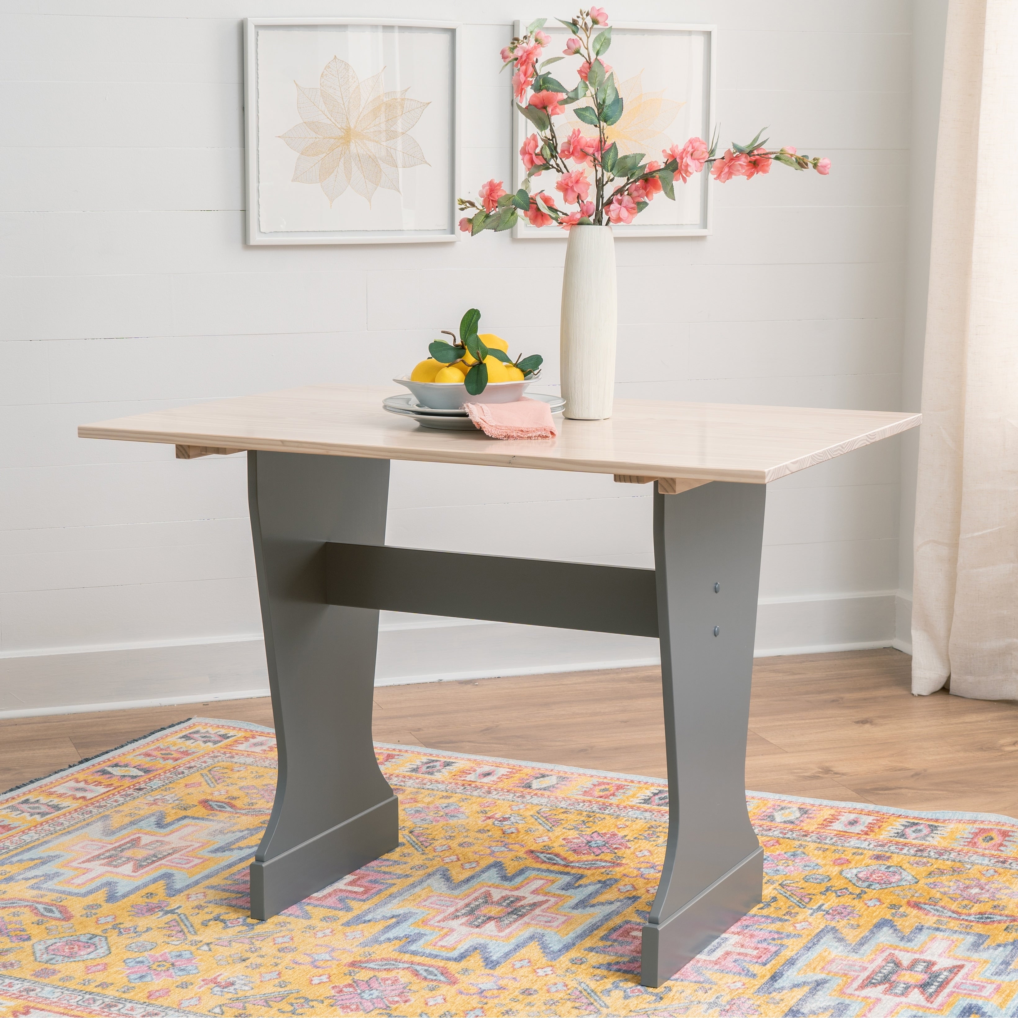 Tobin Trestle Table Grey Maple 41.73 W X 27.17 D X 29.61 H