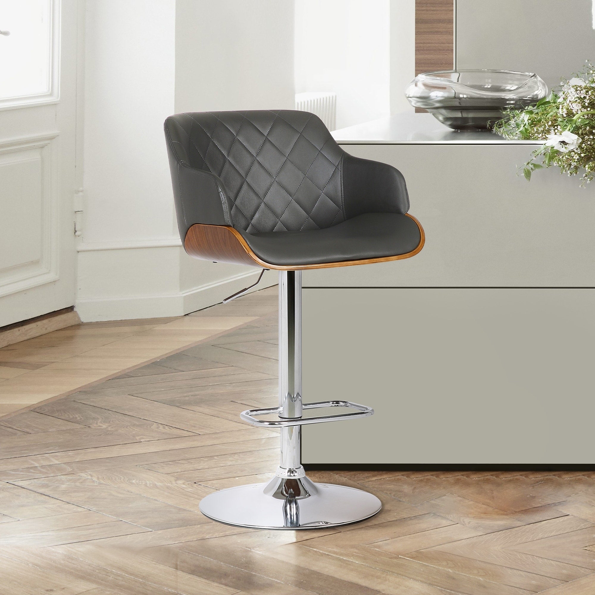 Toby Contemporary Adjustable Barstool