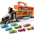Toddler Carrier Truck Playset With Lights Sounds 60 Extra Long Race Track Multicolor