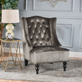 Toddman High Back Velvet Club Chair By Christopher Knight Home