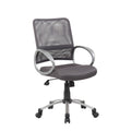 Toi Rolling Task Chair Charcoal Gray Mesh Pewter Adjustable