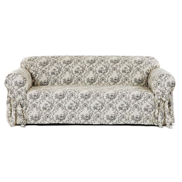 Classic Slipcovers Toile Print Sofa Slipcover