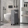 Toilet Paper Holder Side Storage Cabinet With Wheels Exquiste Bathroom Floor Cabinet With 2 Drawers