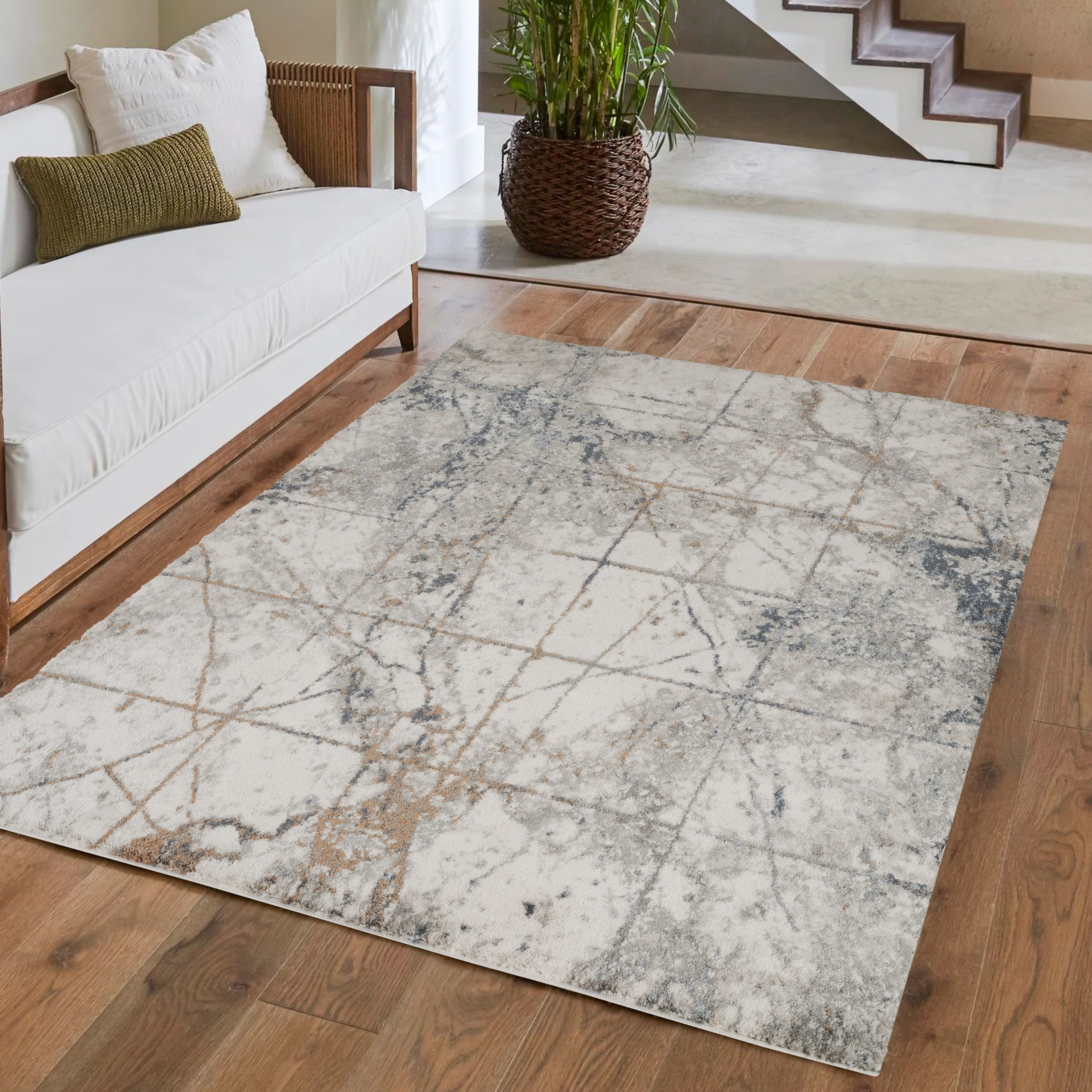 Tokyo Collection Abstract Area Rug