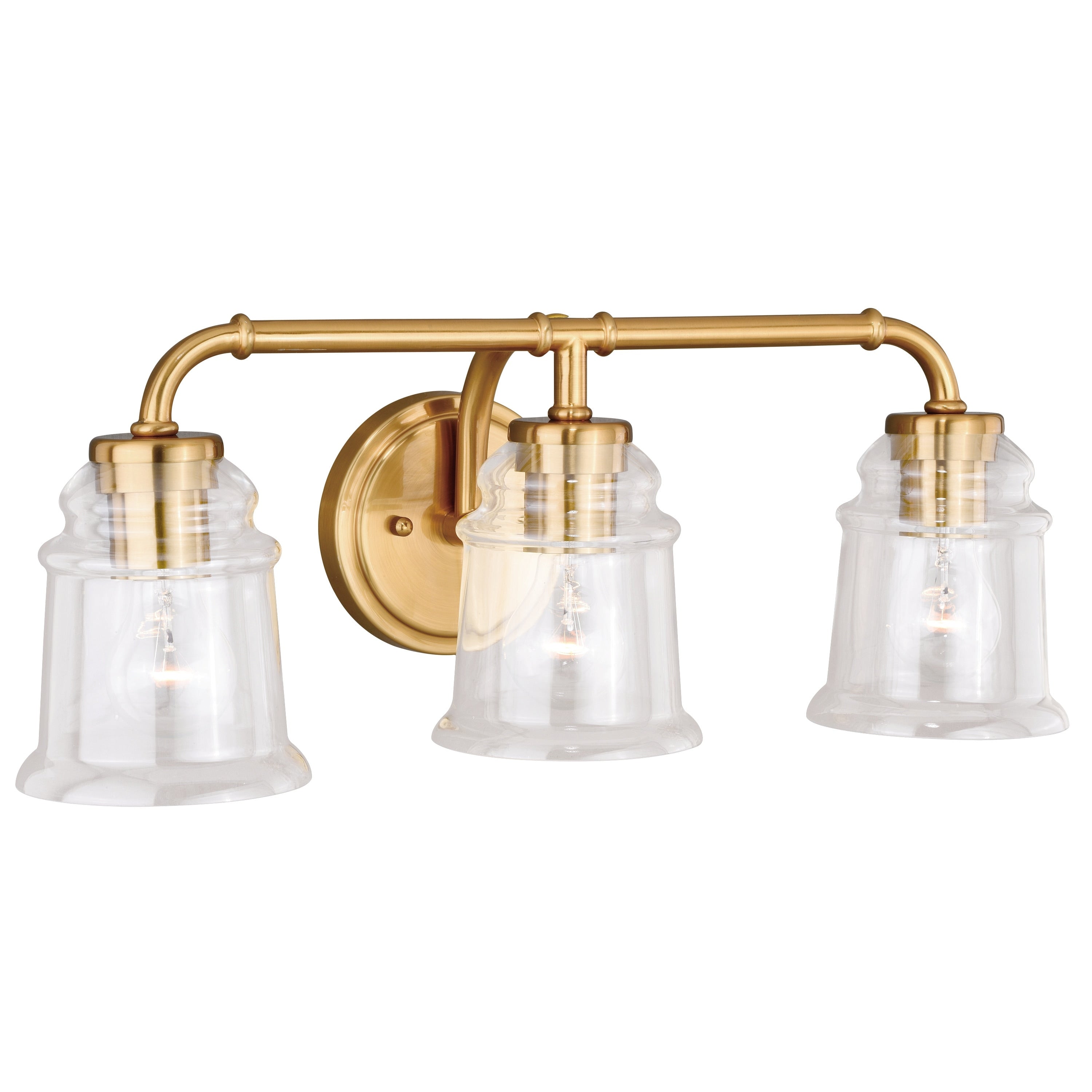 Vaxcel Toledo 3L Vanity Natural Brass