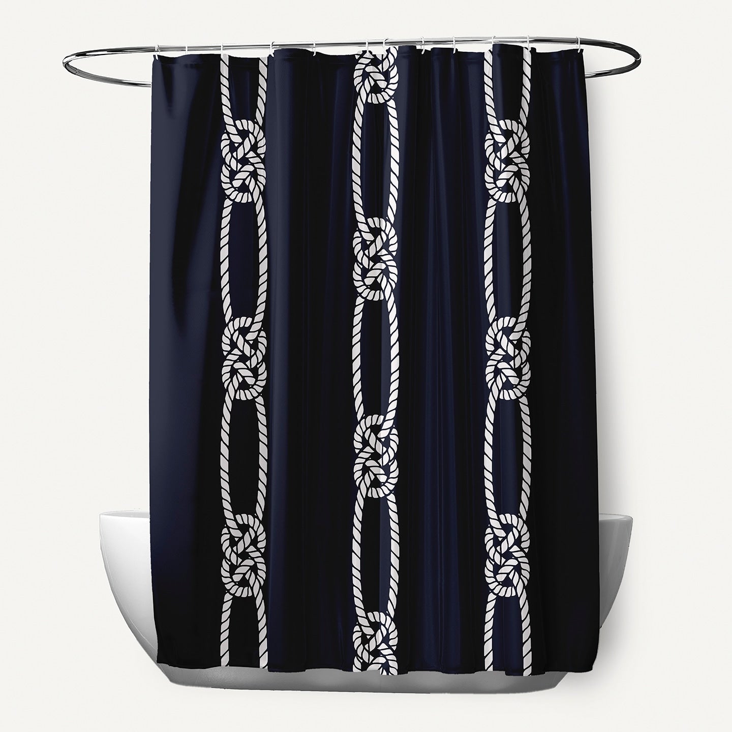 Tom Foolery Stripe Print 71X74 Inch Shower Curtain