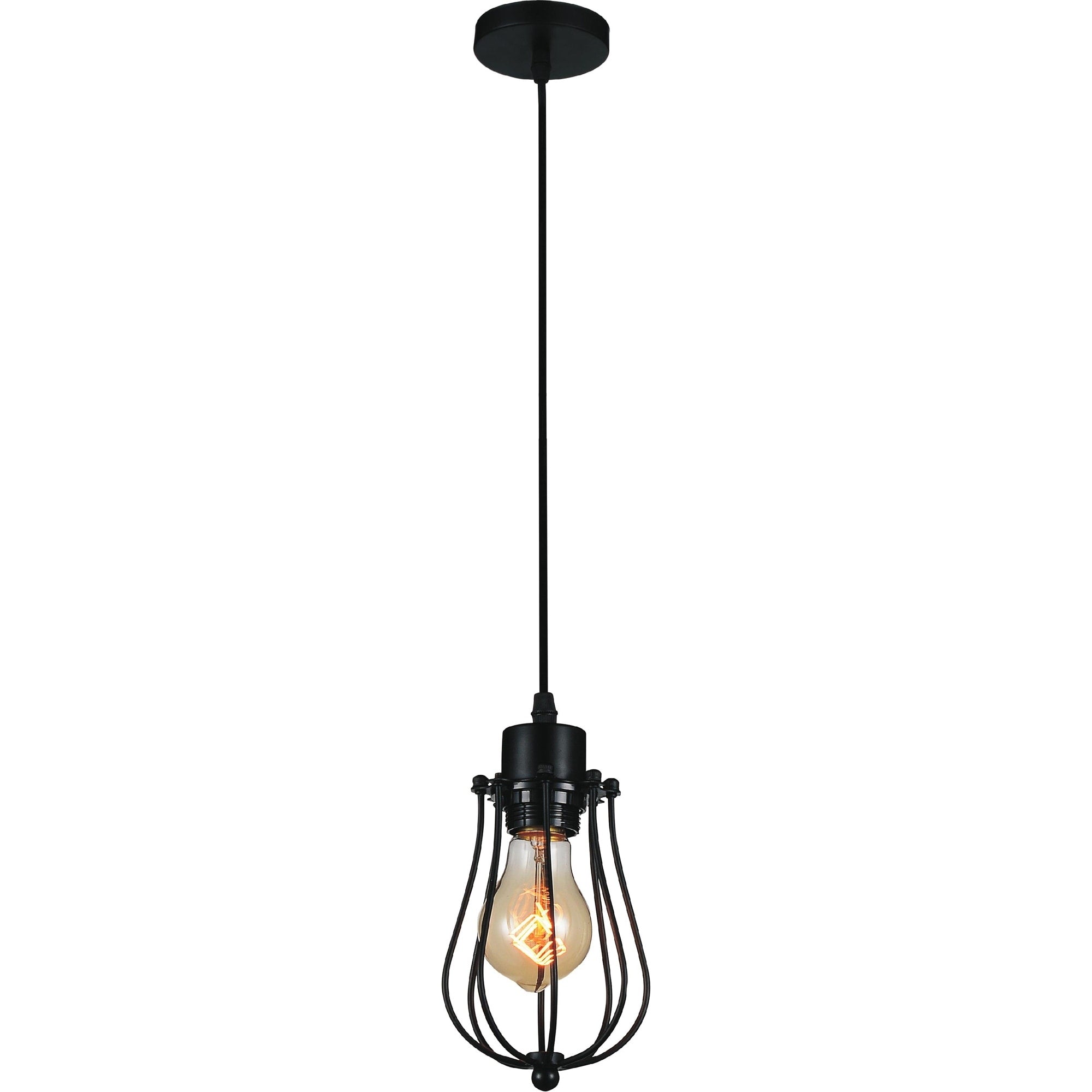 Carbon Loft Jessop 1 Light Mini Pendant With Black Finish