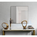 Tomi Framed Square Wall Mirror Black