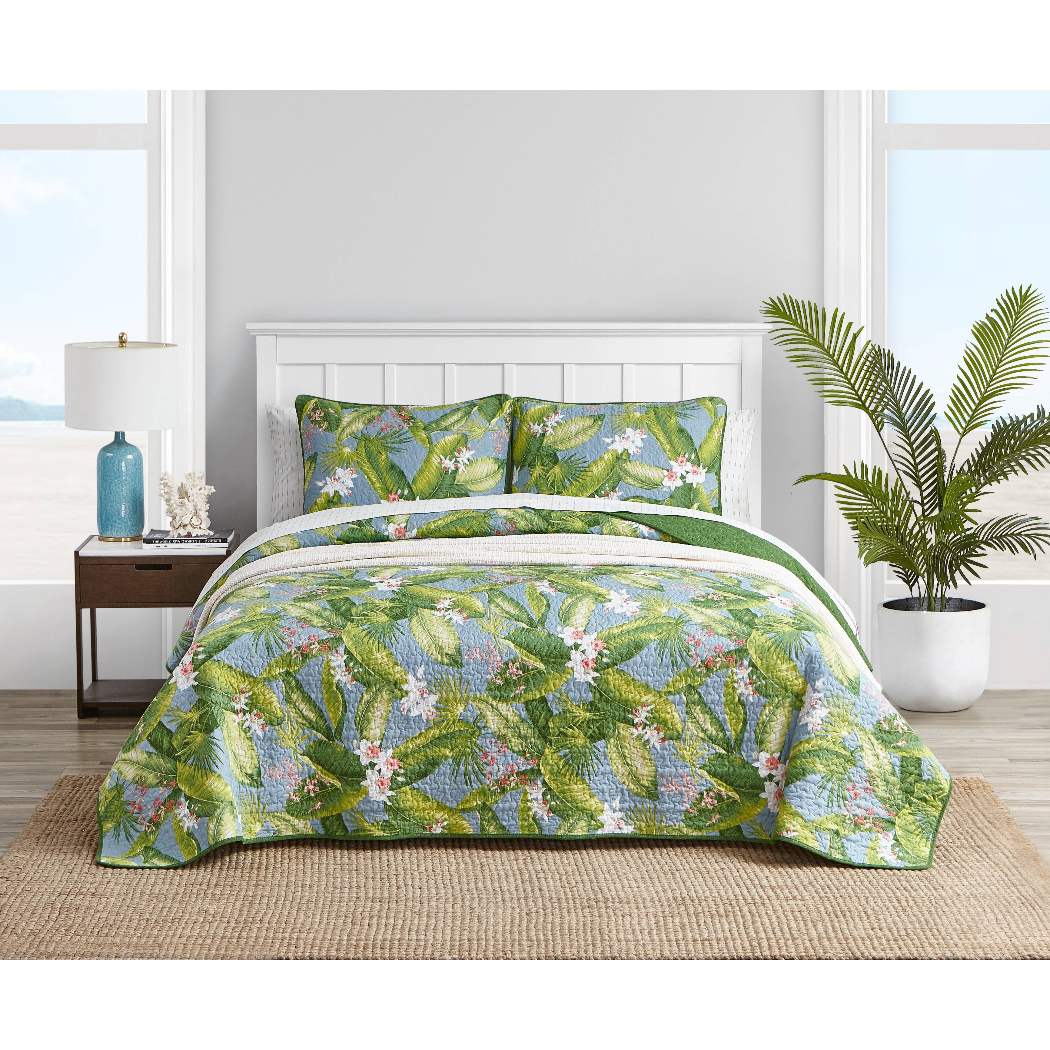 Tommy Bahama Aregada Dock Sky 3 Piece Quilt Set
