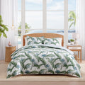 Tommy Bahama Birds Of Paradise Cotton Reversible Blue Comforter Set