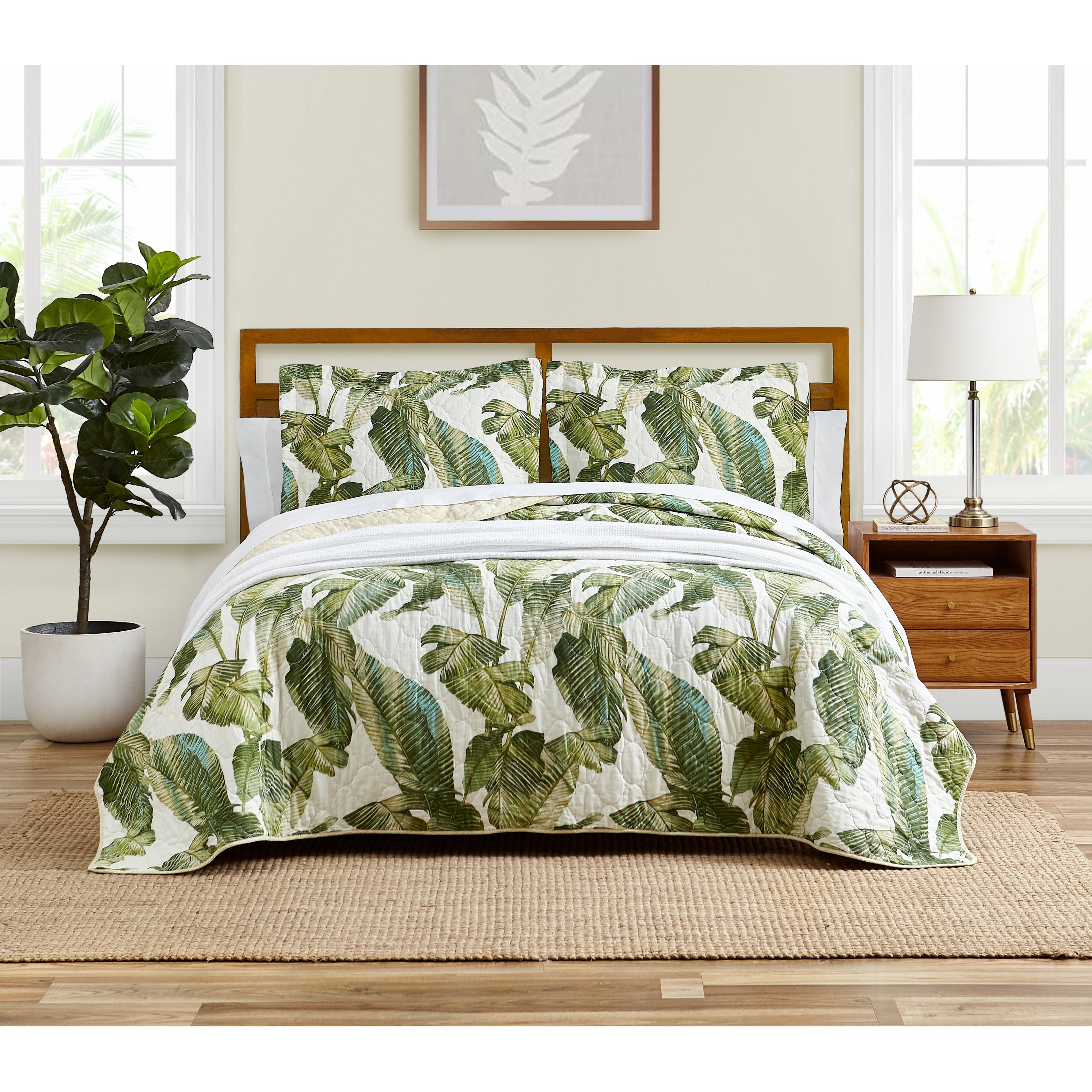 Tommy Bahama Fiesta Palms Cotton Quilt Set