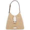 Tommy Bahama Logo Tab Raffia Hobo Bag Woven Straw Shoulder Bag With Pineapple Accent
