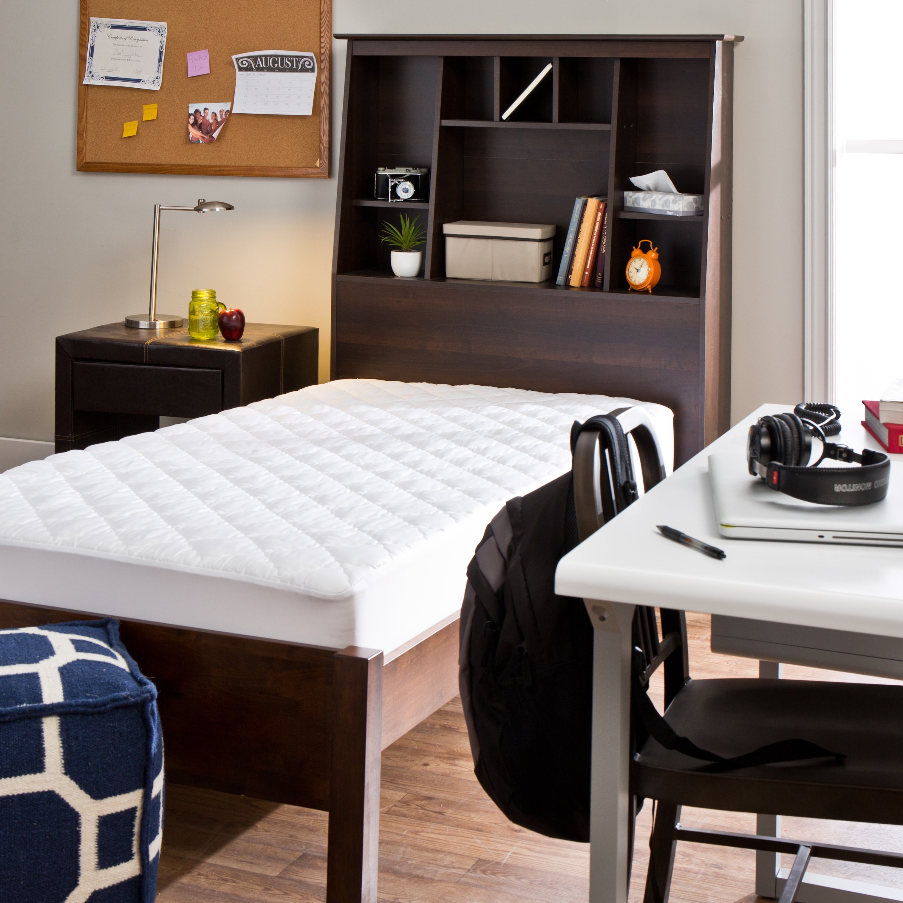 Tommy Bahama Triple Protection Stain Release Waterproof Dorm Ready Twin Xl Mattress Pad White
