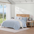 Tommy Hilfiger Boating Flags Blue Cotton Reversible Quilt Set