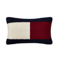 Tommy Hilfiger Rib Knit Flag Blue Throw Pillow