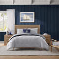 Tommy Hilfiger Sandbar Stripe Cotton Reversible Blue Comforter Set