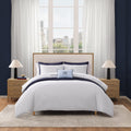Tommy Hilfiger Trellis Flag Cotton Reversible Grey Comforter Set
