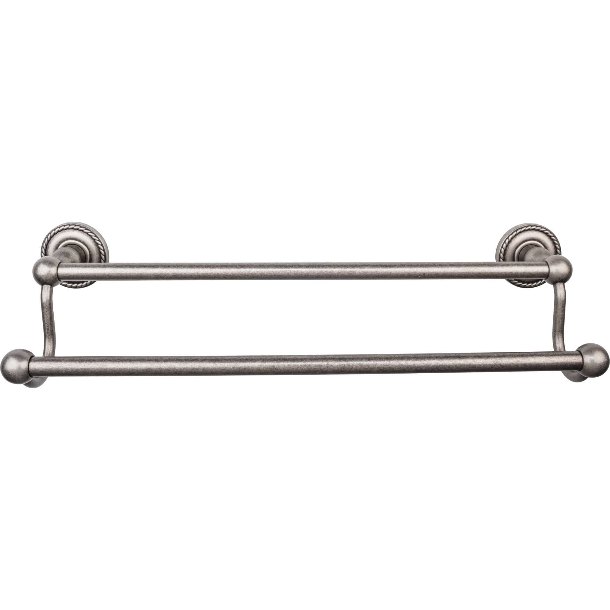 Top Knobs Edwardian Bath 18 Inch Double Towel Bar Rope Backplate