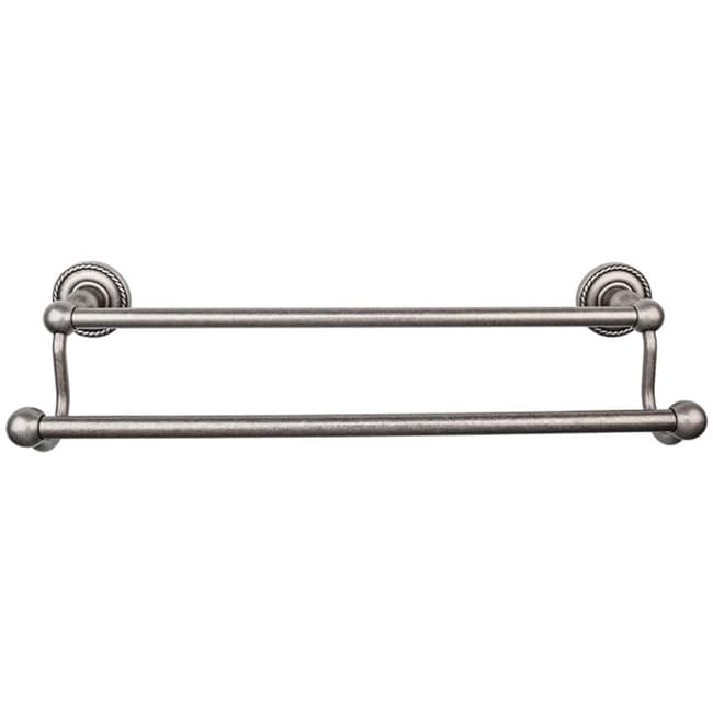 Top Knobs Edwardian Bath 24 Inch Double Towel Bar Rope Backplate