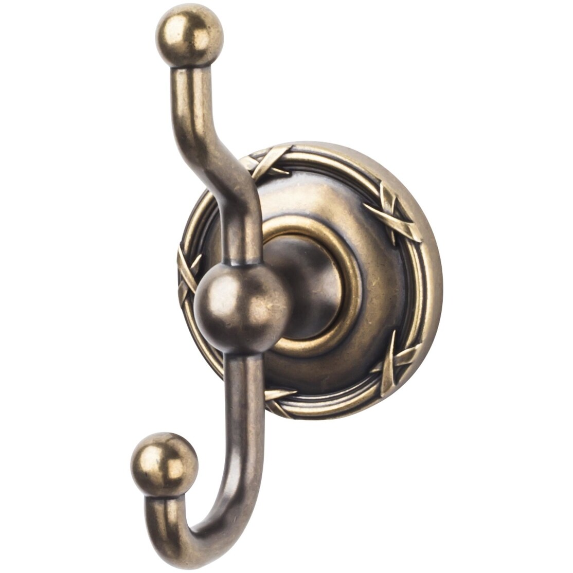 Top Knobs Ed2E Edwardian Bath Double Robe Hook