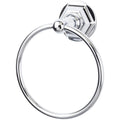 Top Knobs Ed5B Edwardian Bath Towel Ring Hex Backplate
