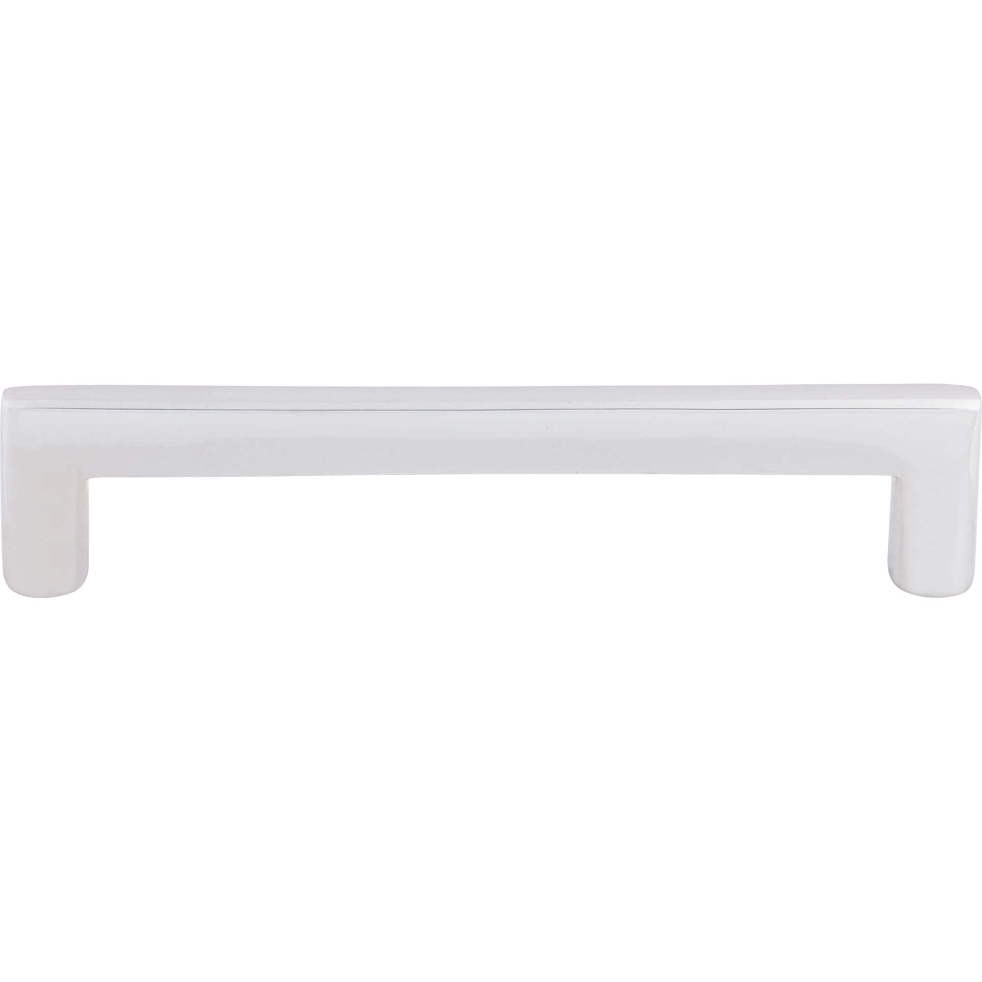 Top Knobs M1976 Flat 6 Center To Center Handle Cabinet Pull From The Aspen Ii Series Polished Chrome