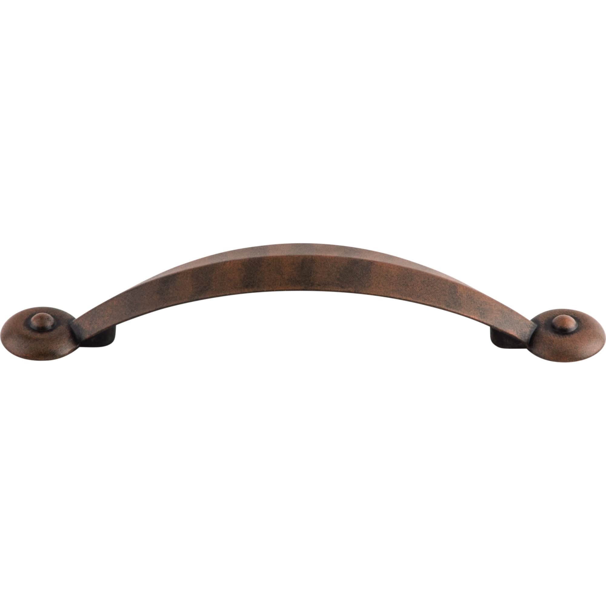 Top Knobs M1237 Angle 3 3 4 Center To Center Handle Cabinet Pull From The Dakota Series Patina Rouge